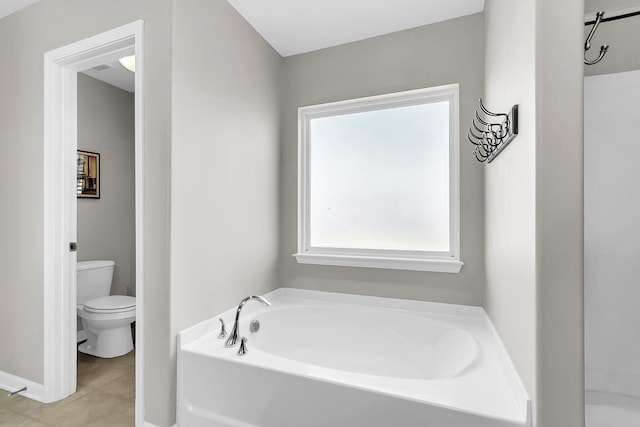 108 Glenspring Dr, Summerville, SC 29486 - full bath with a garden tub, toilet, tile patterned floors, and baseboards