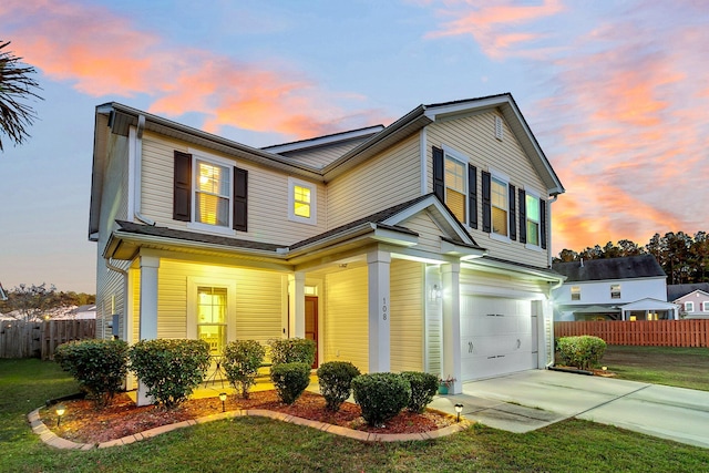 108 Glenspring Dr, Summerville, SC 29486 - traditional-style home with an attached garage and concrete driveway