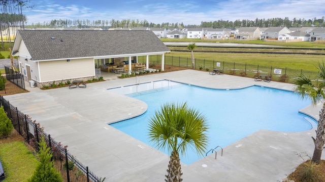 108 Glenspring Dr, Summerville, SC 29486 - community pool with a patio area and a residential view
