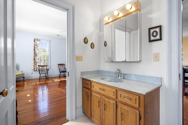 bathroom featuring vanity