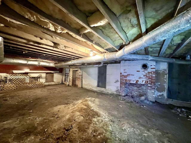 view of basement