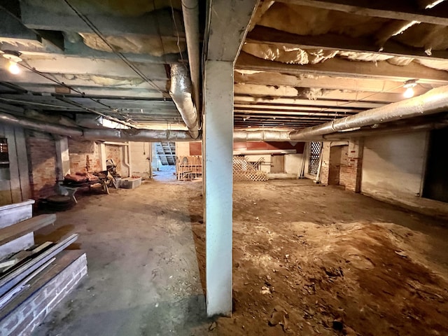 view of basement