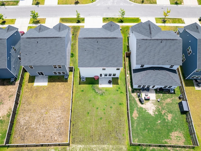 aerial view of residential area