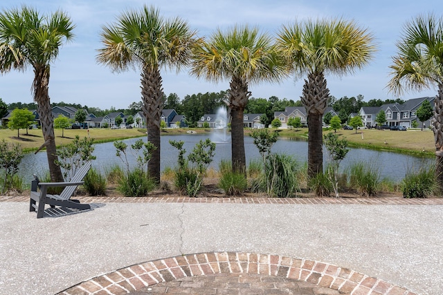 water view featuring nearby suburban area