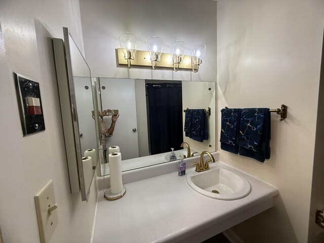 bathroom with a sink