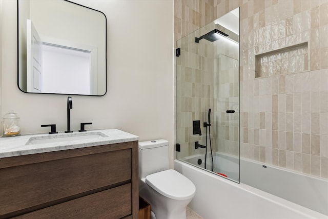 1474 Blue Cascade Dr, Mount Pleasant, SC 29464 - full bathroom with toilet, vanity, and combined bath / shower with glass door