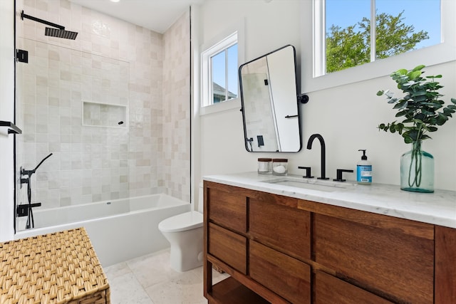 1474 Blue Cascade Dr, Mount Pleasant, SC 29464 - full bath with vanity, toilet, and shower / bathtub combination
