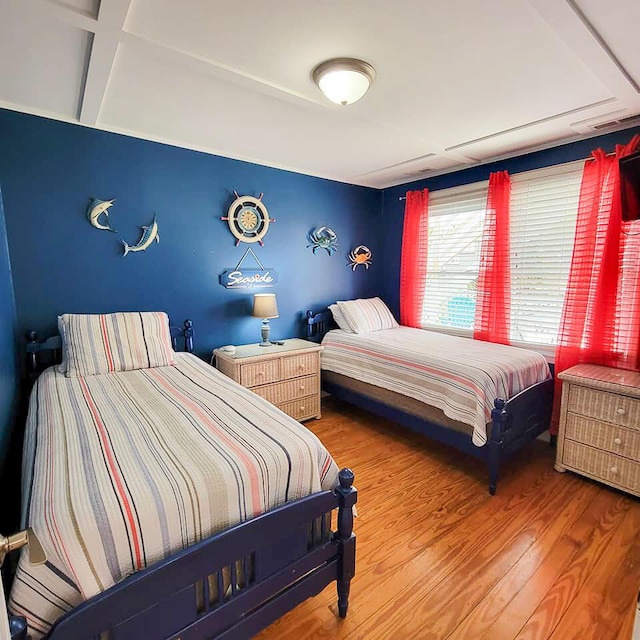 bedroom featuring hardwood / wood-style flooring