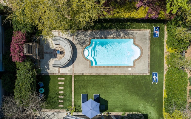 birds eye view of property