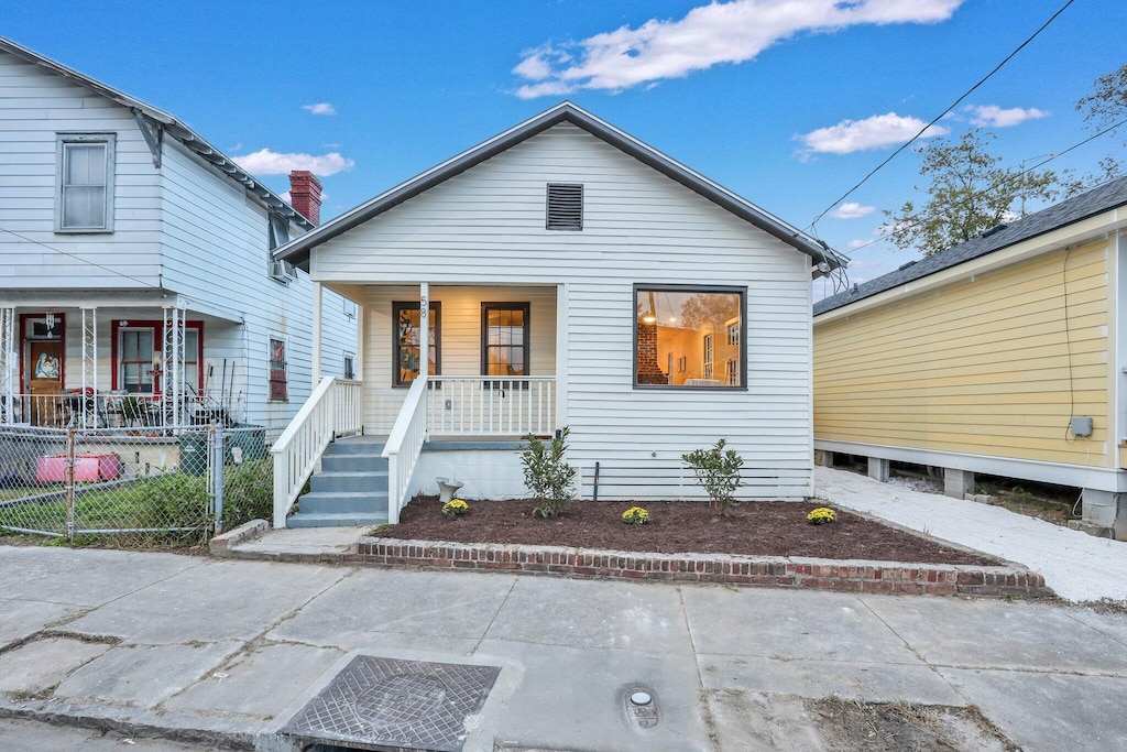 bungalow with covered porch