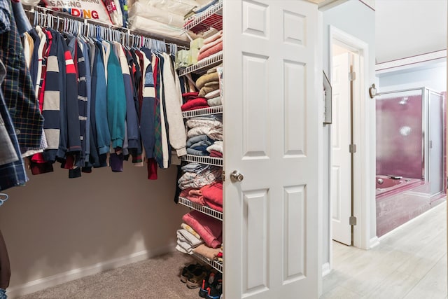 8661 Laurel Grove Ln, North Charleston, SC 29420 - spacious closet featuring wood finished floors