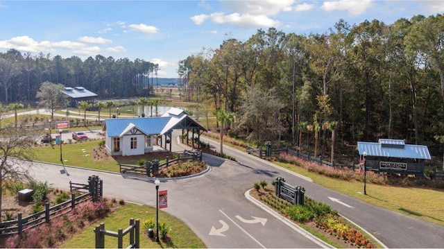 view from above of property