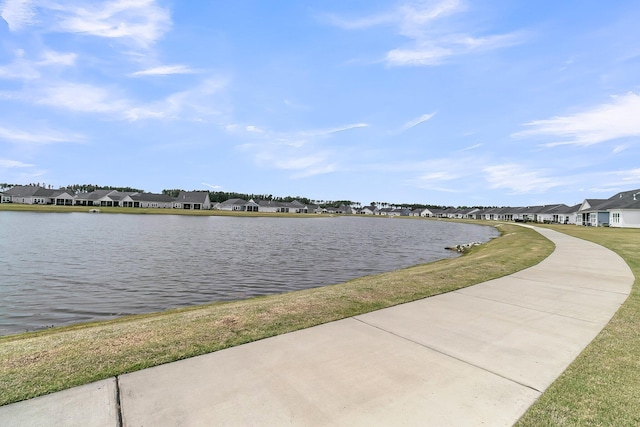 water view featuring nearby suburban area
