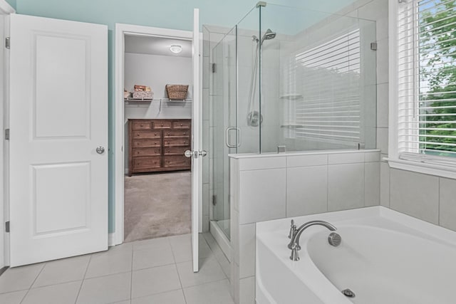 307 Morning Marsh Ln, Charleston, SC 29492 - full bath with a shower stall, a garden tub, and tile patterned floors
