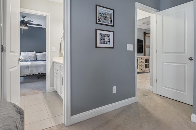 307 Morning Marsh Ln, Charleston, SC 29492 - hallway with light colored carpet and baseboards