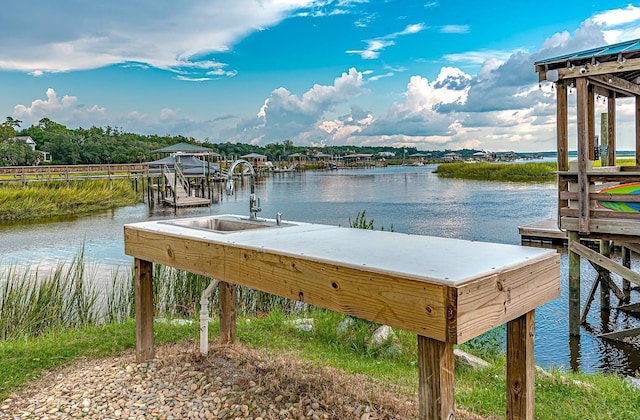 307 Morning Marsh Ln, Charleston, SC 29492 - dock area with a water view