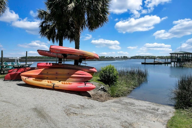 307 Morning Marsh Ln, Charleston, SC 29492 - water view with a dock