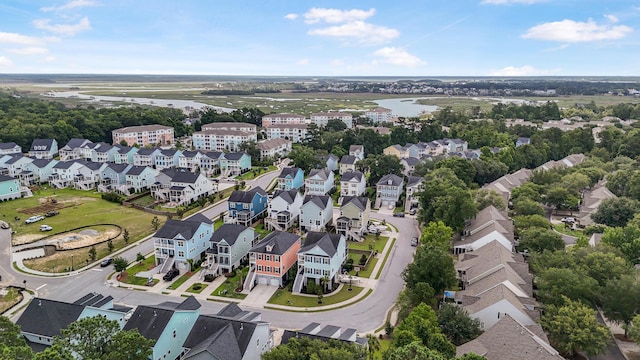 307 Morning Marsh Ln, Charleston, SC 29492 - aerial perspective of suburban area with a large body of water
