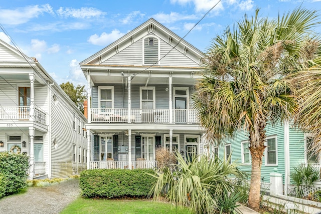 view of front of house with a porch