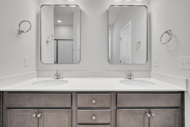 bathroom featuring vanity