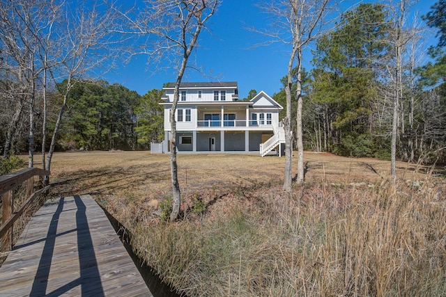 view of rear view of property