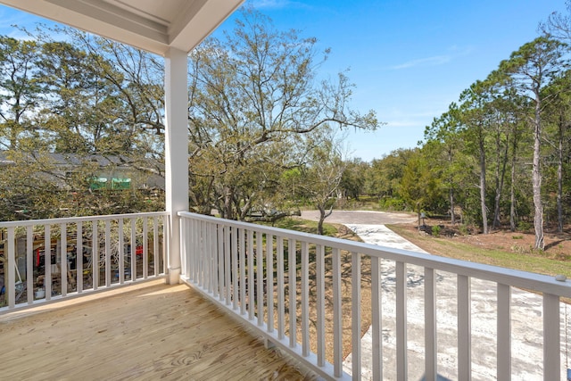 balcony with covered porch