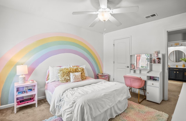 153 Glory Rd, Beaufort, SC 29906 - carpeted bedroom with a ceiling fan