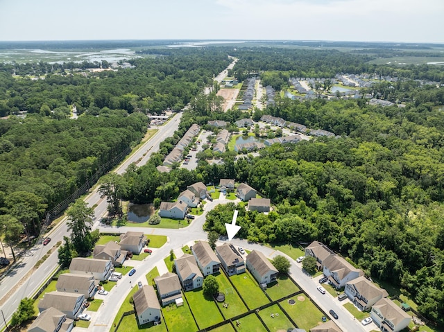 153 Glory Rd, Beaufort, SC 29906 - aerial view of residential area featuring a forest