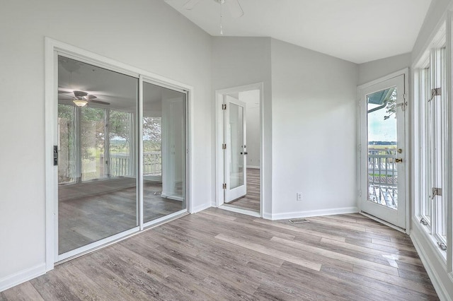 638 Harbor Creek Pl Unit 19, Charleston, SC 29412 - unfurnished sunroom featuring vaulted ceiling