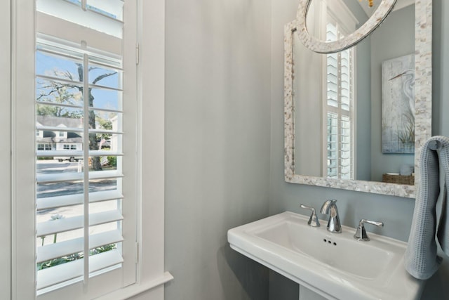 bathroom with a sink