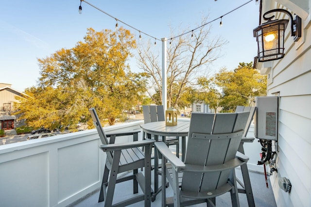 view of patio / terrace featuring a balcony