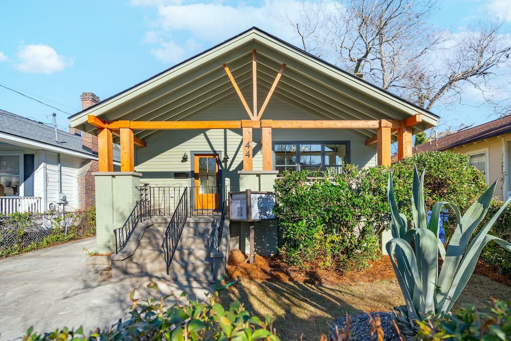 view of bungalow-style house