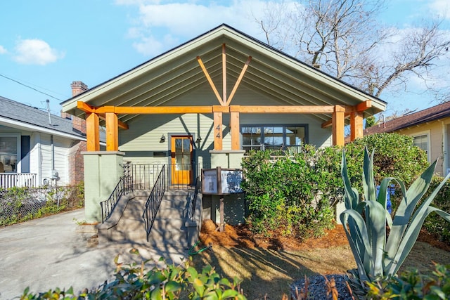 view of bungalow-style house