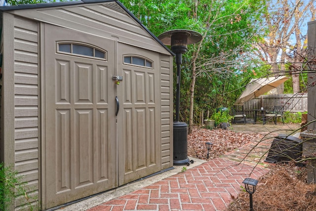 view of outbuilding