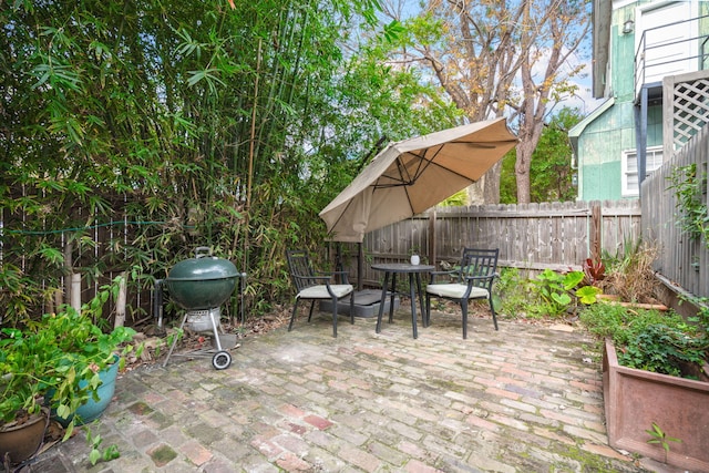 view of patio / terrace with grilling area