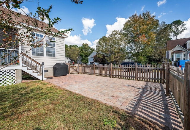 exterior space with a patio