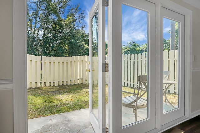 view of doorway to outside