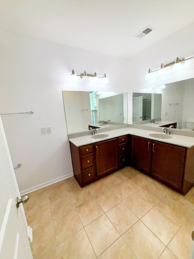 332 Southern Sugar Ave, Moncks Corner, SC 29461 - bathroom featuring tile patterned flooring and double vanity