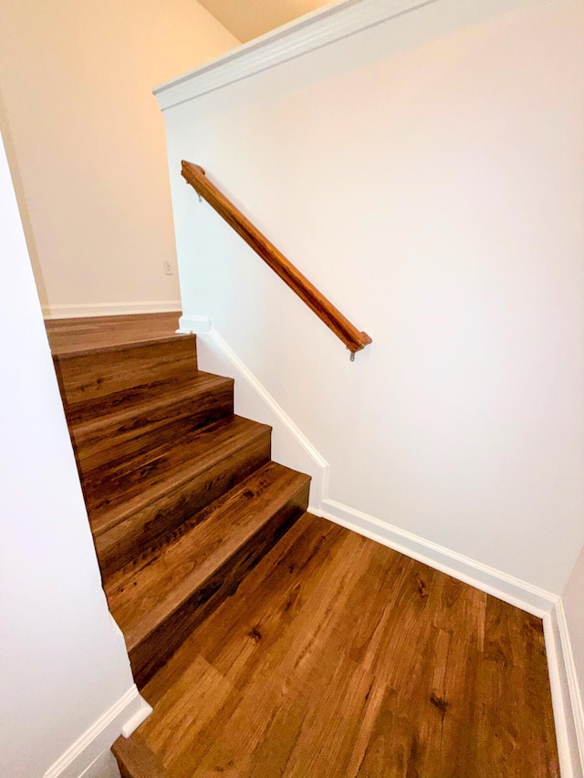332 Southern Sugar Ave, Moncks Corner, SC 29461 - stairway featuring wood finished floors and baseboards