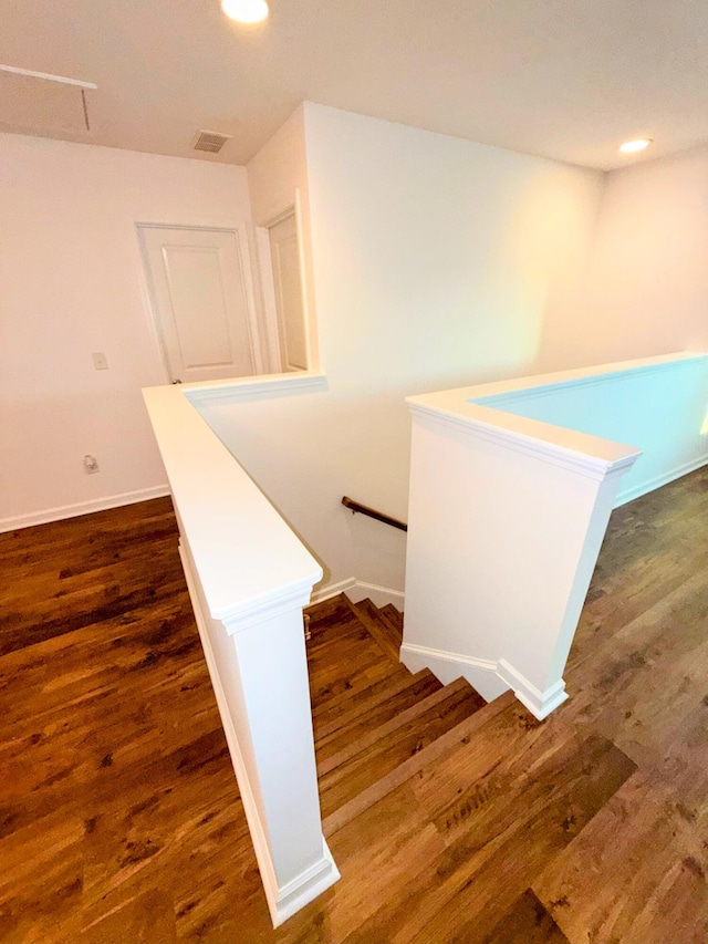 332 Southern Sugar Ave, Moncks Corner, SC 29461 - stairway featuring wood finished floors, baseboards, and recessed lighting