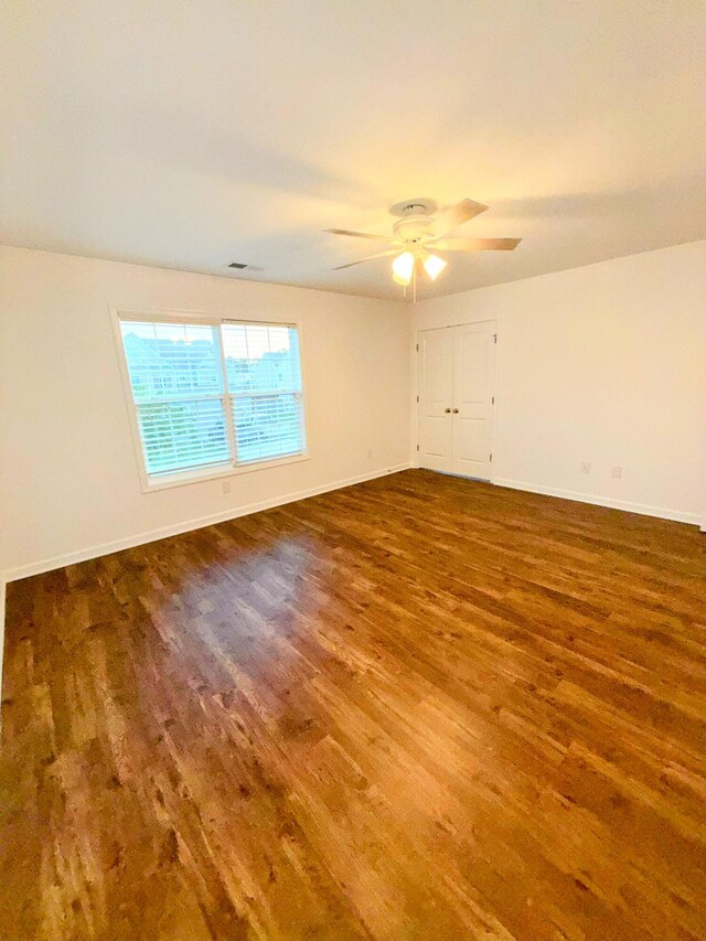 332 Southern Sugar Ave, Moncks Corner, SC 29461 - spare room with wood finished floors, baseboards, and ceiling fan