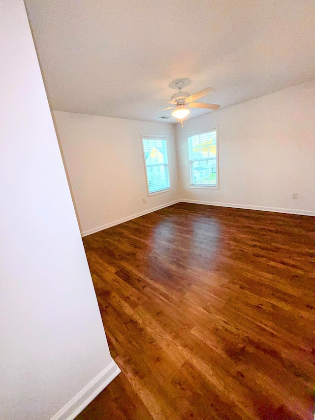 332 Southern Sugar Ave, Moncks Corner, SC 29461 - empty room with dark wood-style floors, baseboards, and a ceiling fan