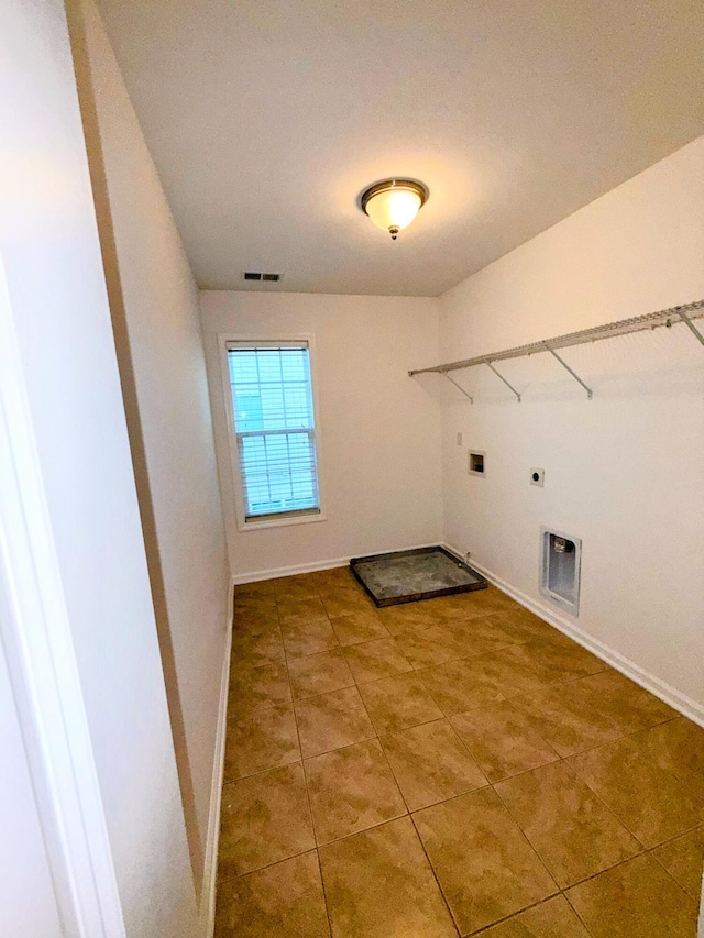 332 Southern Sugar Ave, Moncks Corner, SC 29461 - laundry area featuring hookup for an electric dryer, washer hookup, tile patterned floors, and baseboards