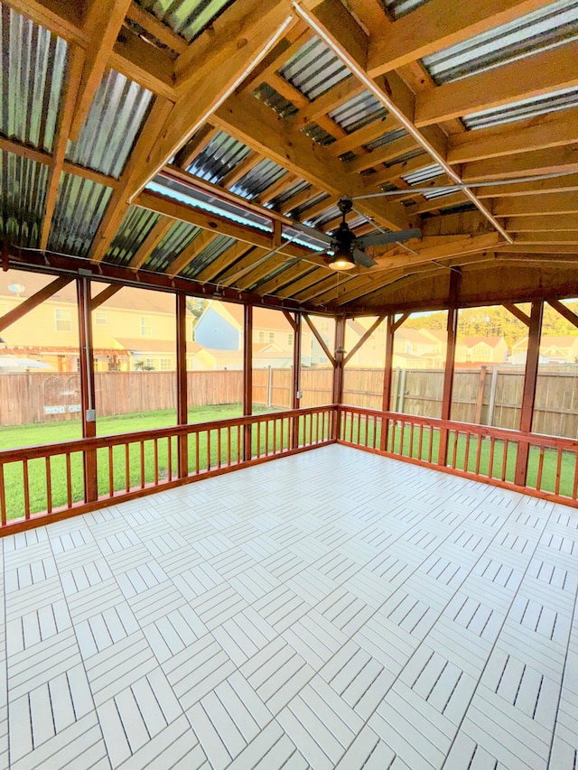 332 Southern Sugar Ave, Moncks Corner, SC 29461 - unfurnished sunroom with a ceiling fan