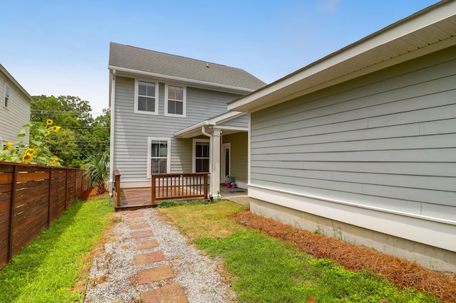 5242 E Dolphin St, North Charleston, SC 29405 - back of property with a deck