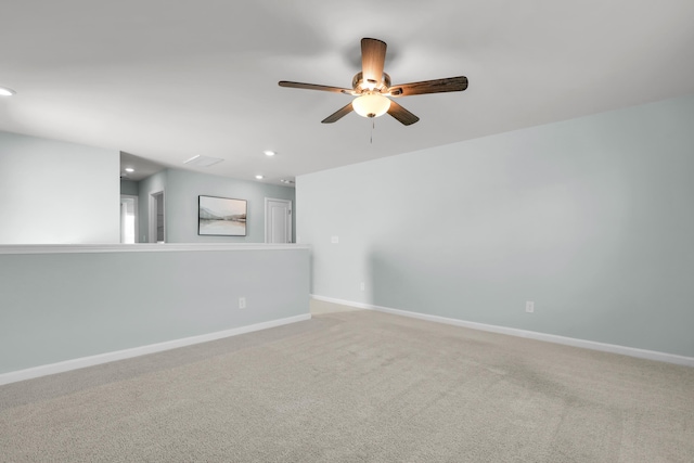 204 Honey Horn Dr, Summerville, SC 29486 - unfurnished room featuring recessed lighting, baseboards, and a ceiling fan