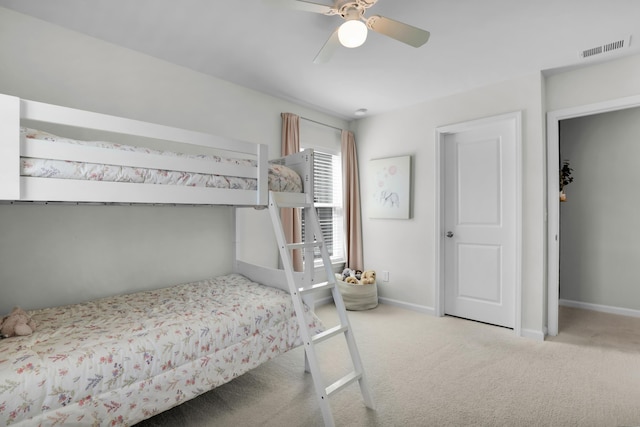 204 Honey Horn Dr, Summerville, SC 29486 - bedroom with carpet, visible vents, baseboards, and a ceiling fan