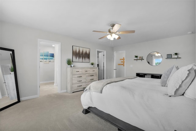 204 Honey Horn Dr, Summerville, SC 29486 - bedroom featuring a spacious closet, light colored carpet, baseboards, and a ceiling fan