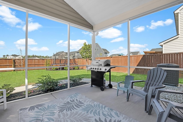 204 Honey Horn Dr, Summerville, SC 29486 - unfurnished sunroom with a residential view