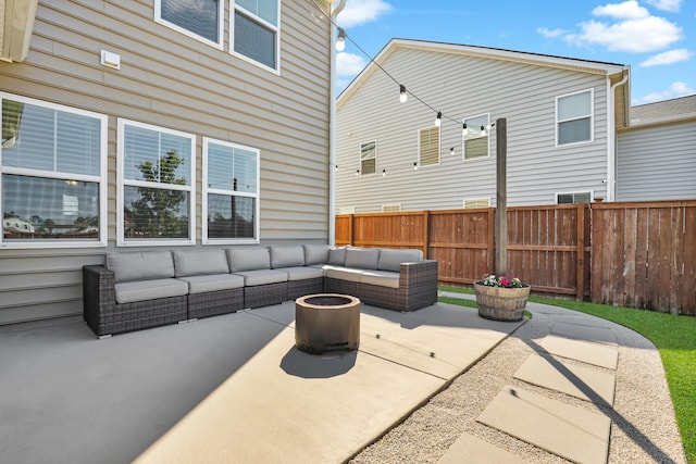 204 Honey Horn Dr, Summerville, SC 29486 - view of patio with outdoor lounge area and fence